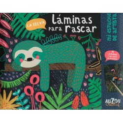 Láminas para rascar - la selva